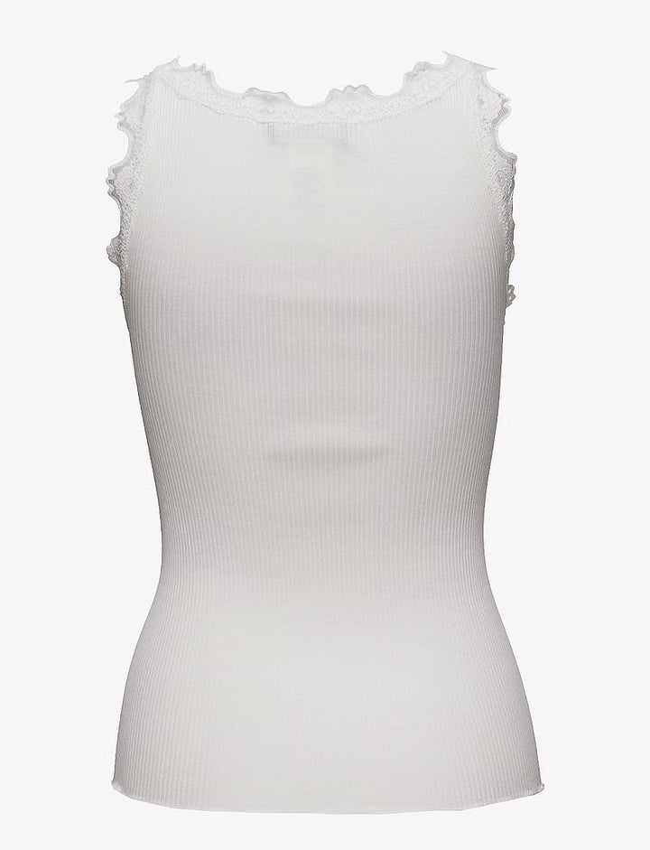 RWBabette SL U-neck Lace Top  New White
