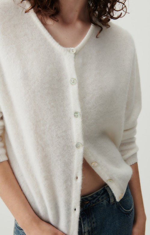 VITOW CARDIGAN  Blanc