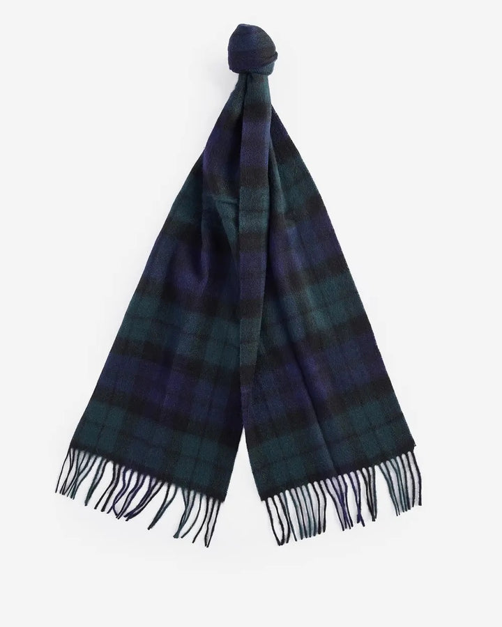 Barbour New Check Tartan Scarf  Black Watch