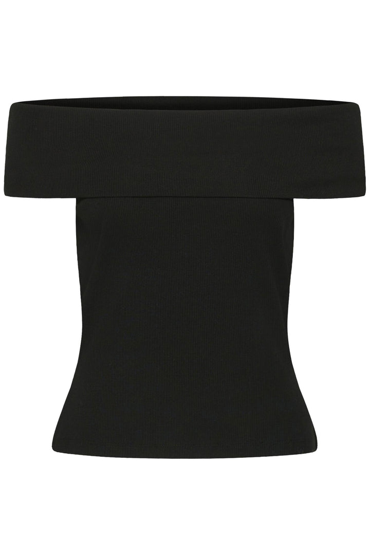 Drew Off Shoulder Top  Black
