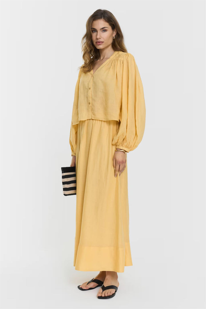 Leja Blouse  Butter Yellow