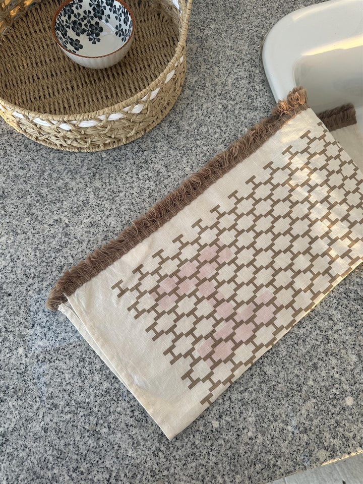 LINEN TOWEL  Beige Tavertine