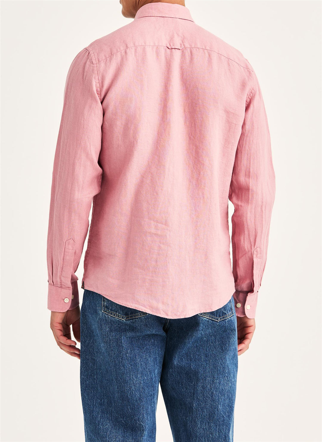 Douglas Linen Shirt-Classic Fit  Pink
