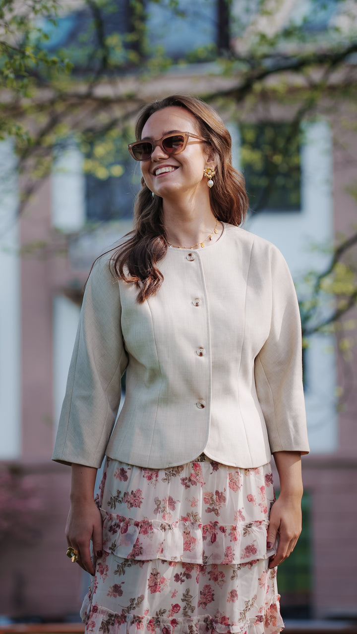 Mesto Melange Jacket  Beige Melange