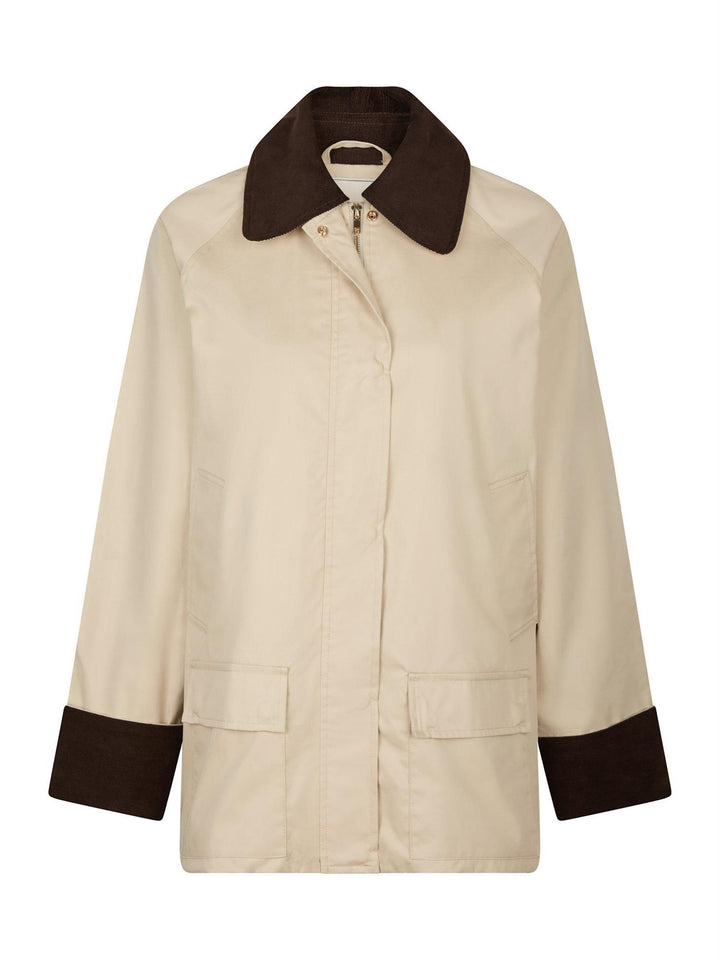 Anastacia Cord Jacket  Ivory