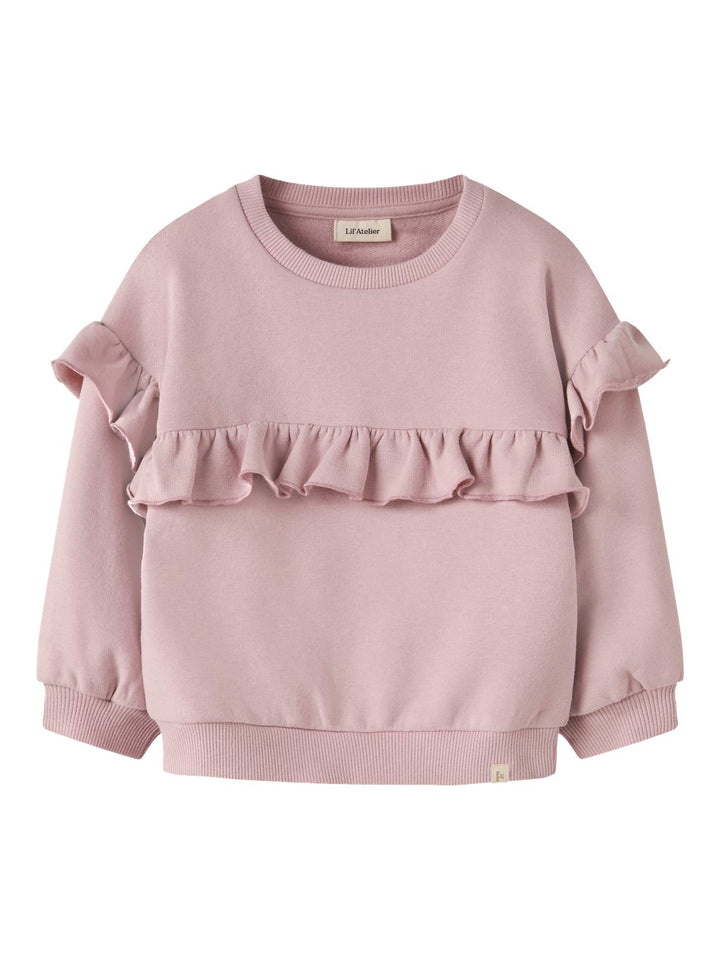 Flondon Rik Ls Loose Sweat  Mellomlilla