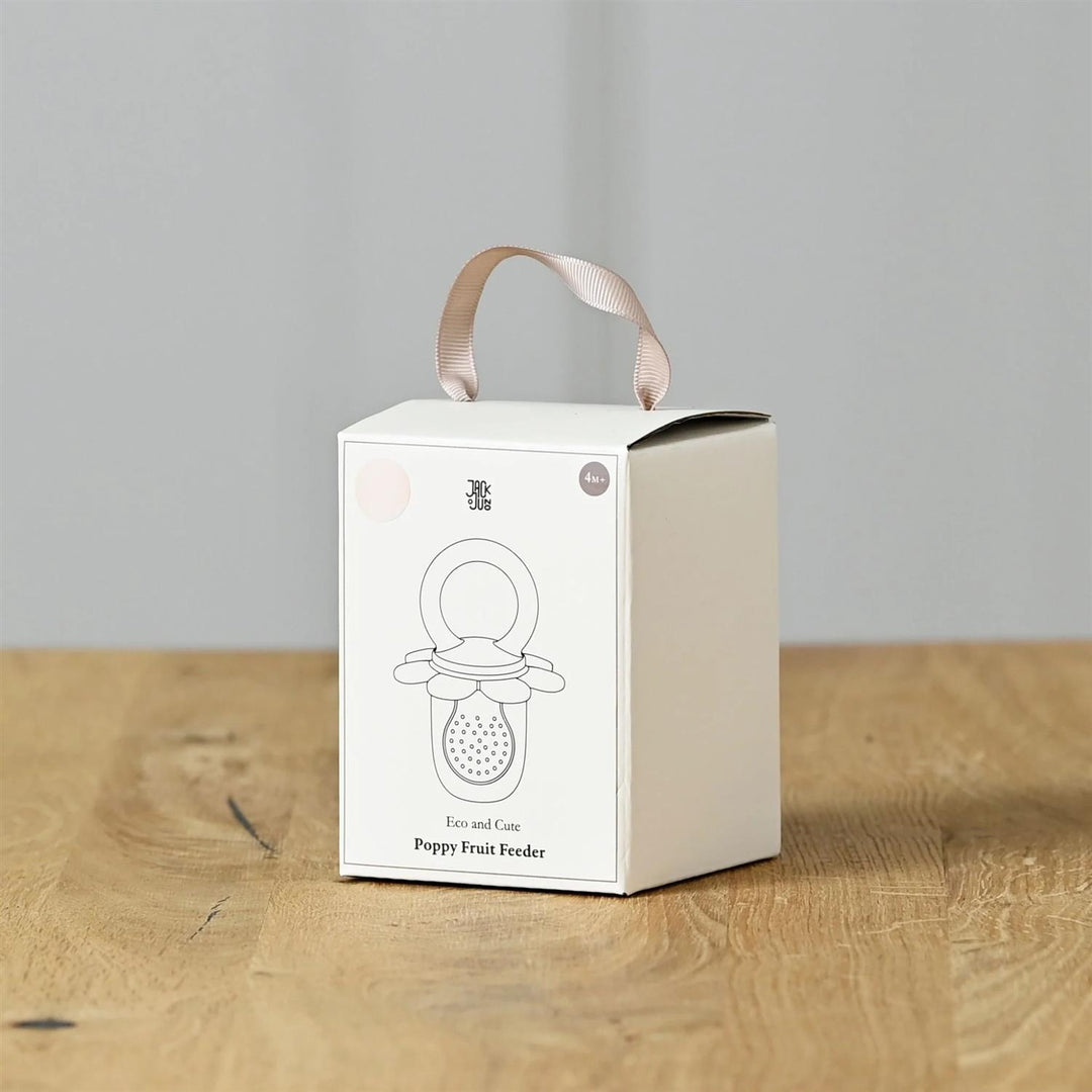 Poppy Fruit Feeder  Cream & Light Pink