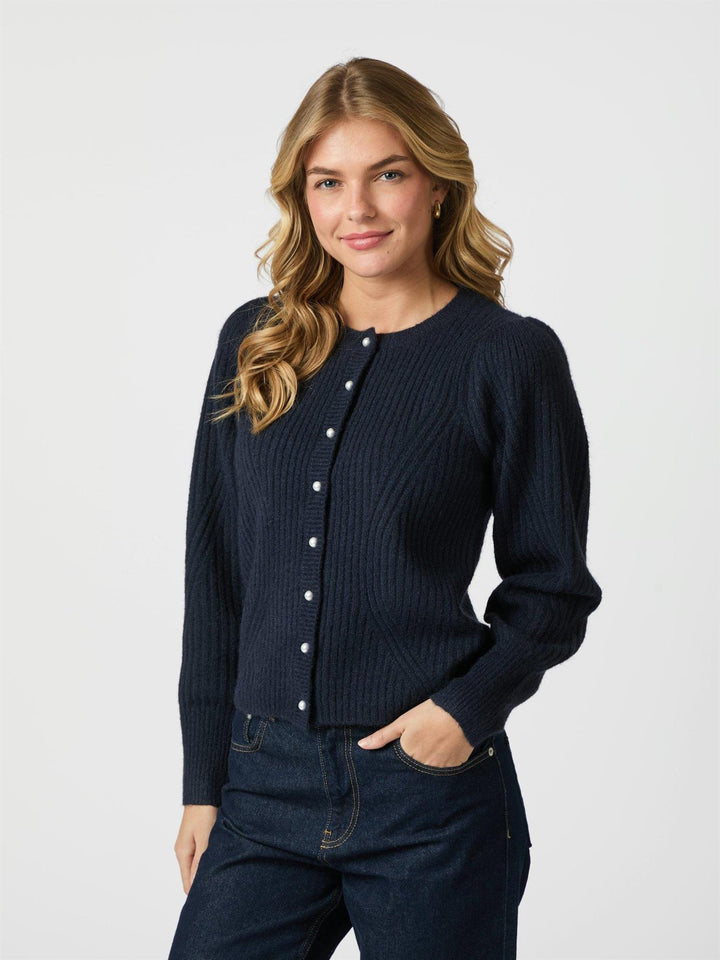 Puli knit cardigan  Navy