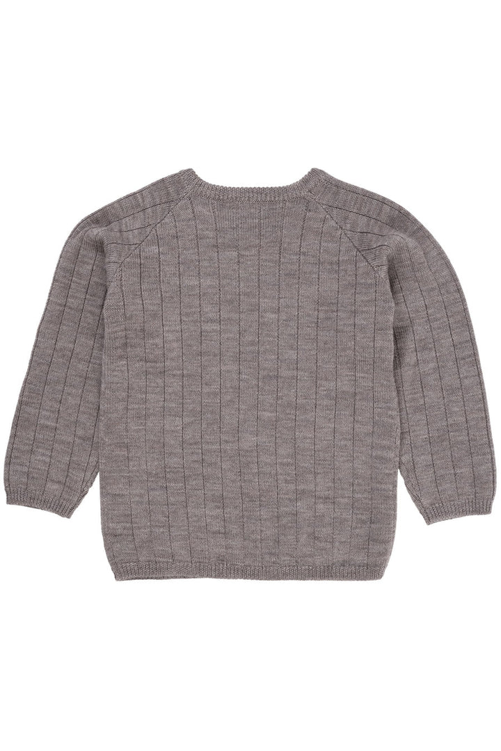 MERINO KNITTED BLOUSE  Natural Melange