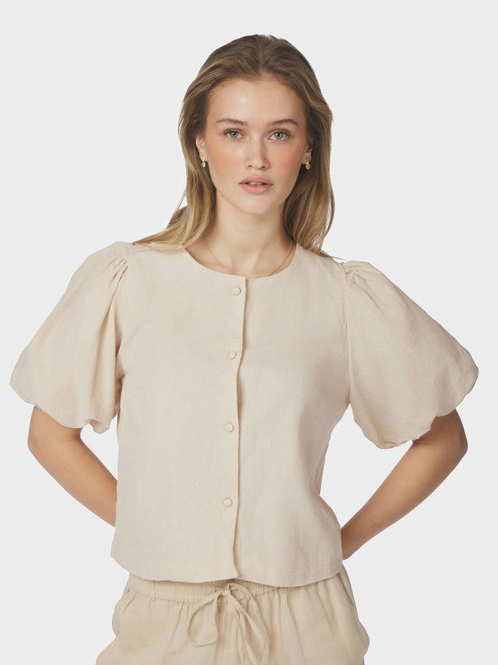 Moisa Linen Blouse  Sand
