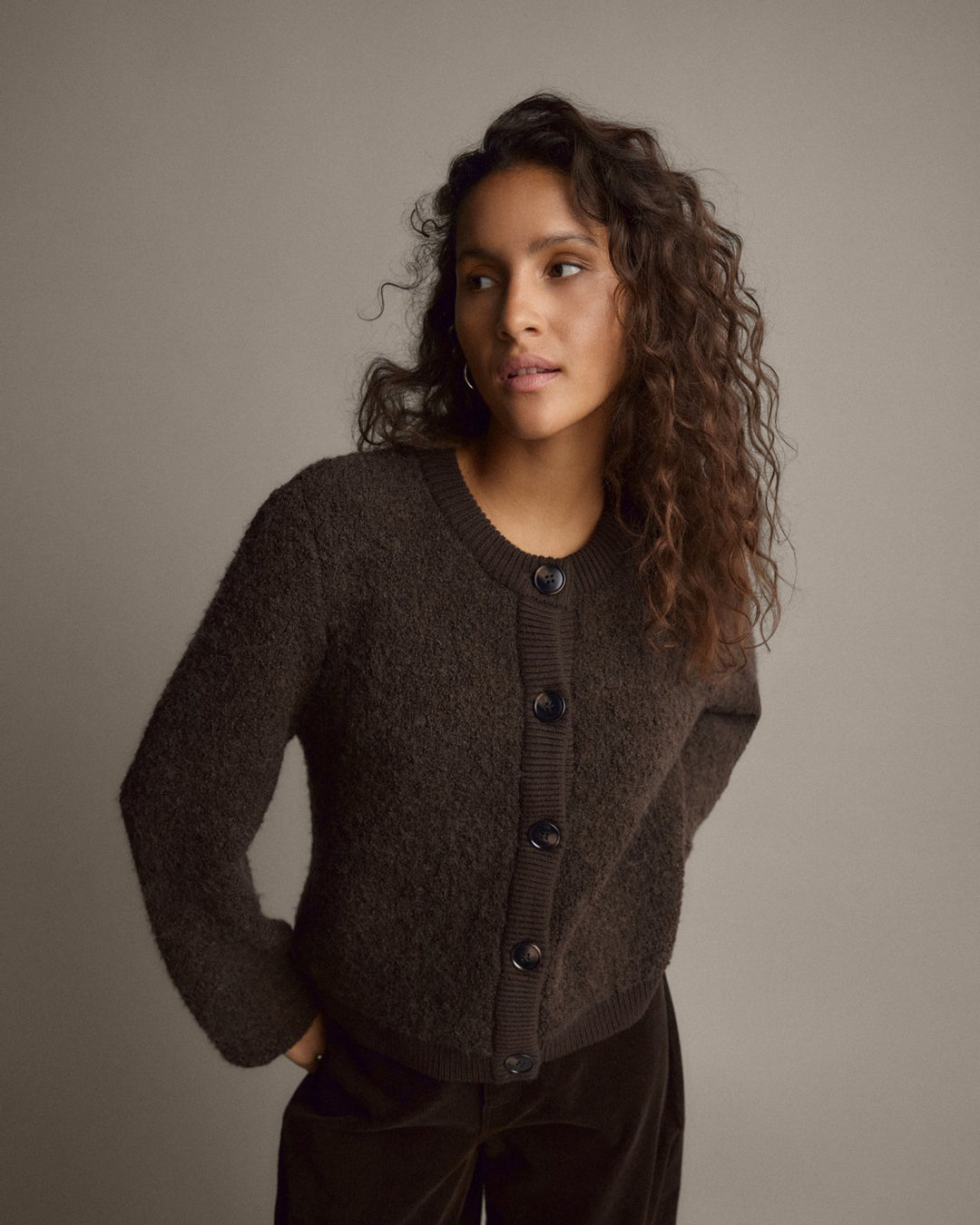 Mschtaile Nerida Knit Jacket Brown