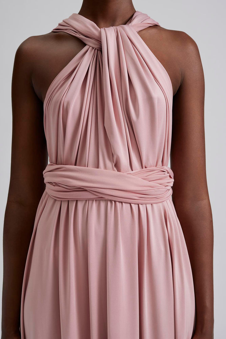 LOLA WRAP DRESS  Blush