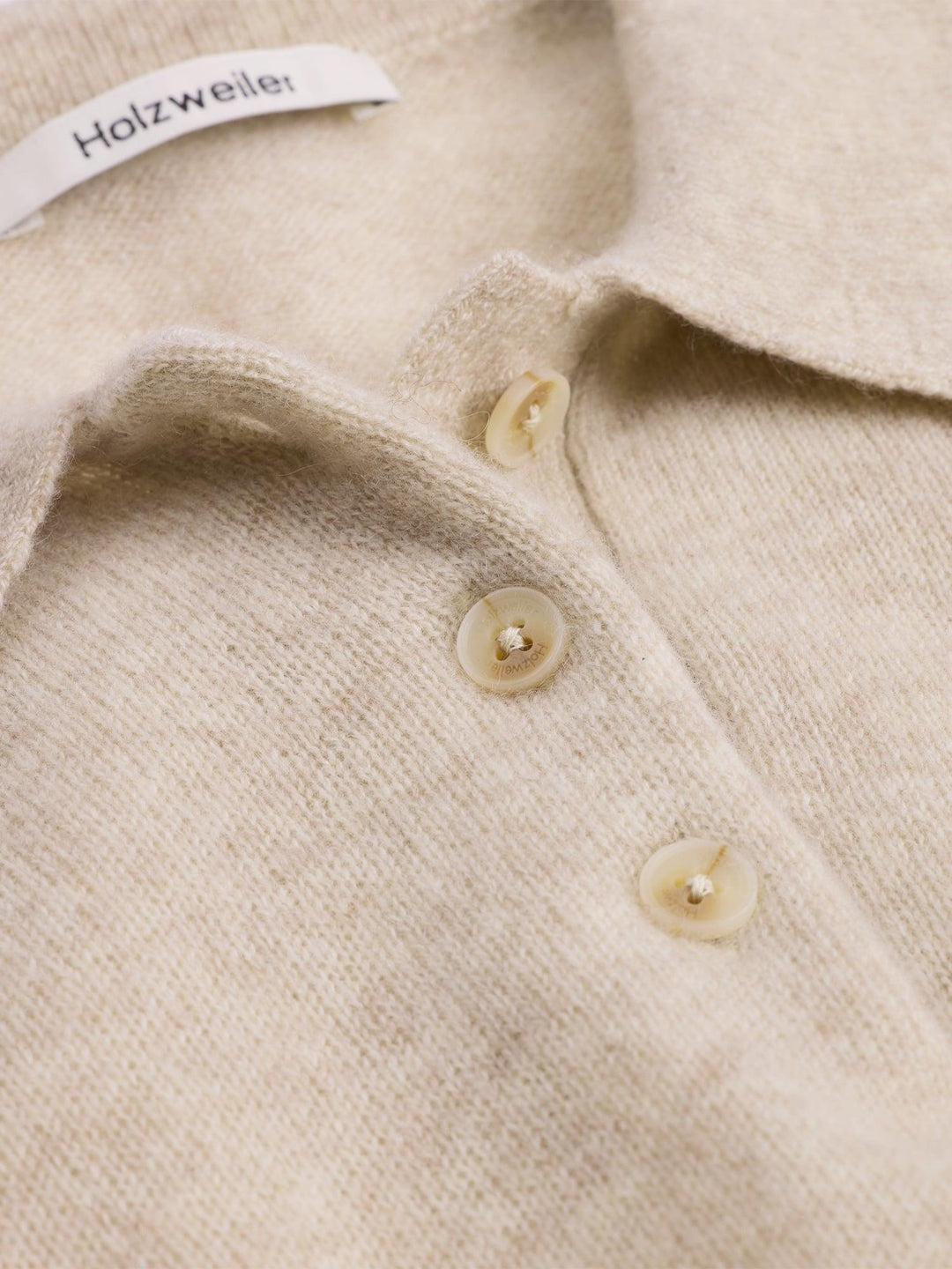 Cashmere Short Sleeve Polo 26-02  Sand