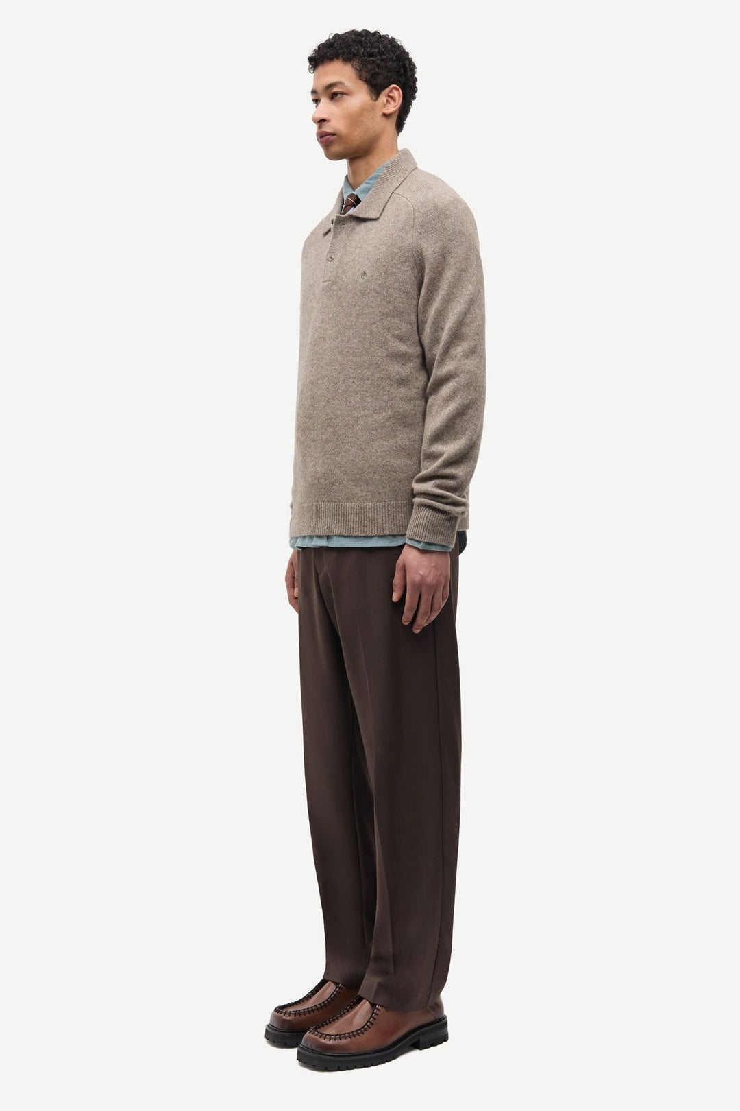 Safrans Polo 15722  Lead Gray Mel.