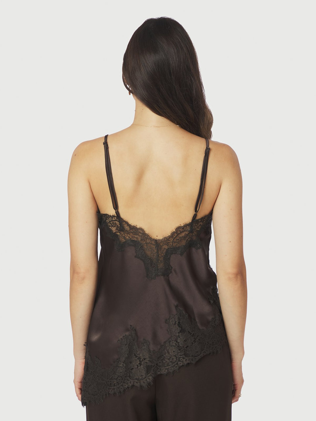 Viole Lace Top  Dark Brown