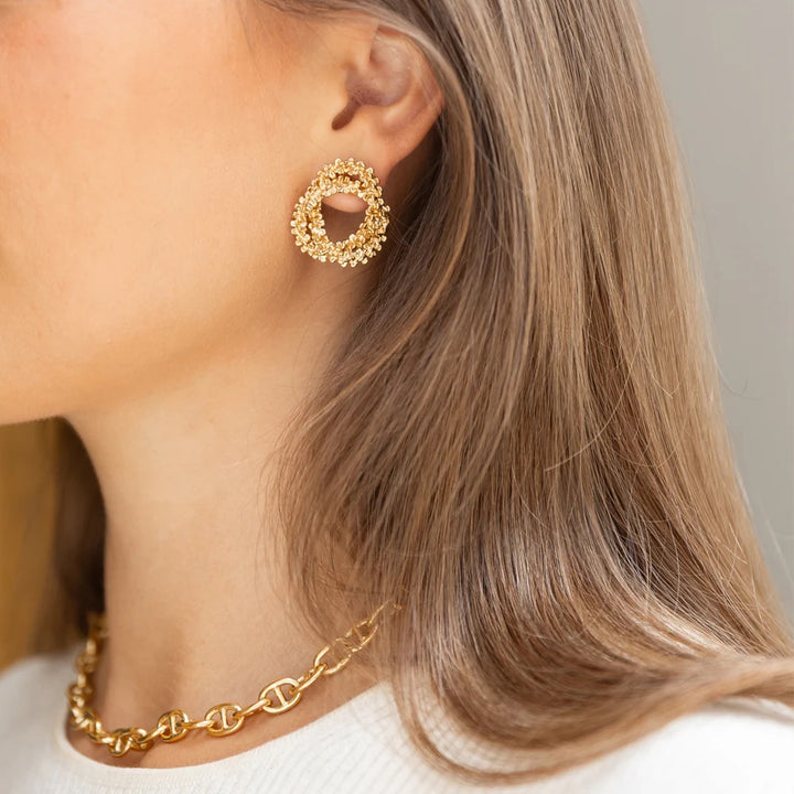 GEMMA KNOT EARRINGSGOLD  Gold