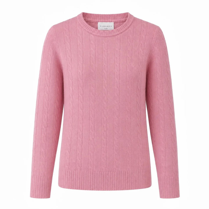 Elise strikket genser  Soft Pink