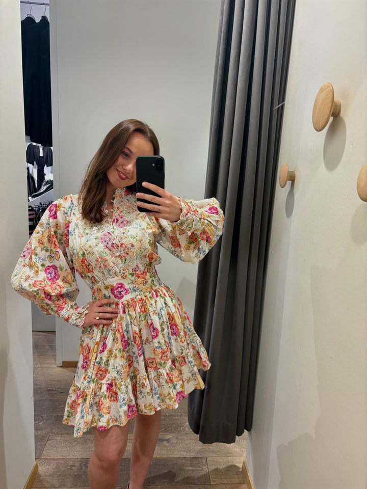 Cotton slub mini dress  Flora