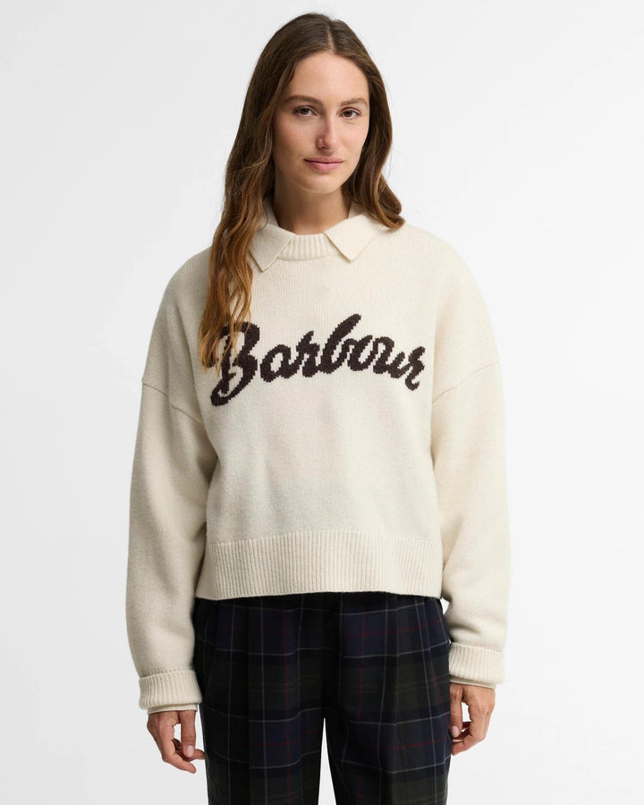 Barbour Ivybridge Knit  Ecru