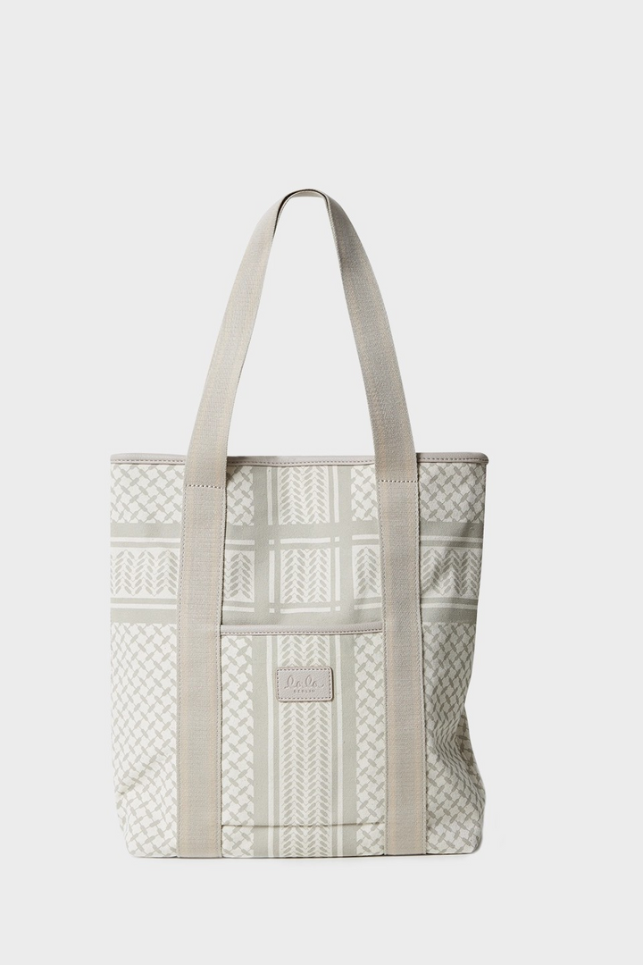 Tote Carmela 2.0 Canvas Heritage stripe  Beige