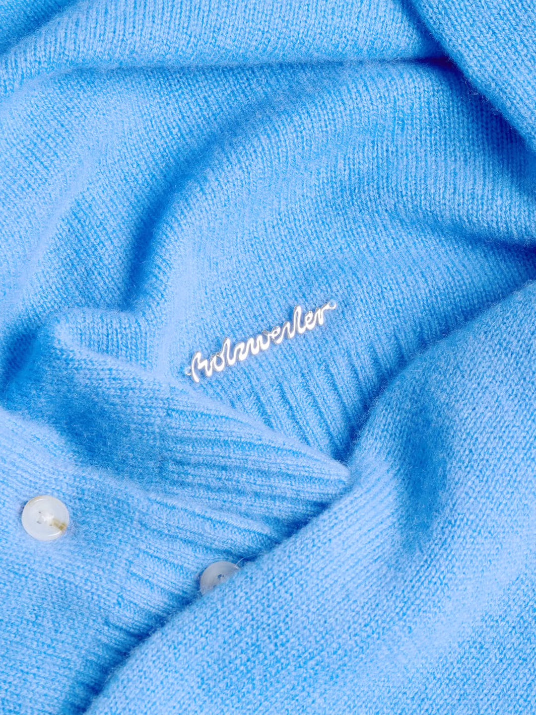W. Cashmere Cardigan  Blue