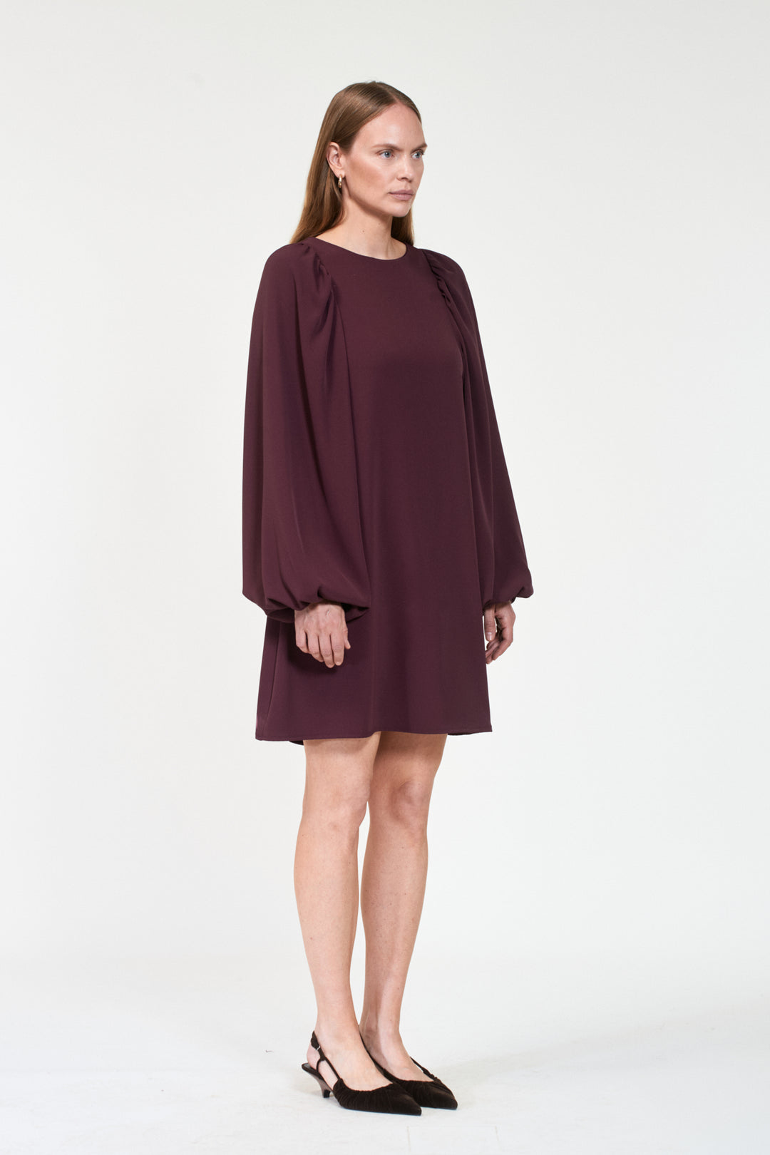 VALERIA Crepe  Dk Burgundy