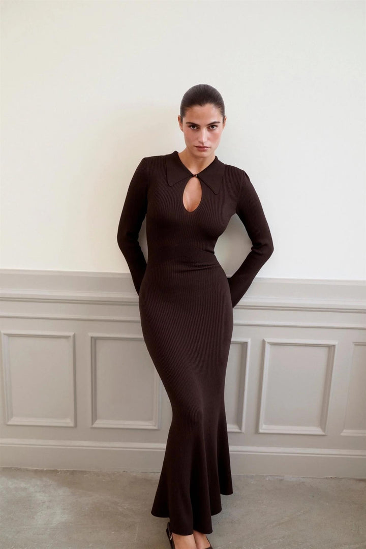 Basel Maxi Dress Brown