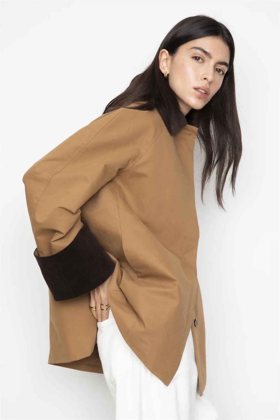 Heather Jacket  Dark Camel