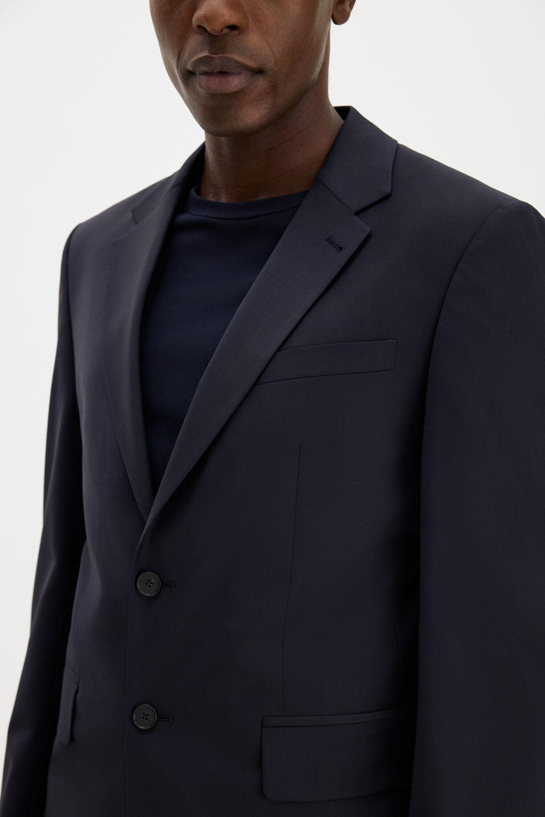 slim wool blazer  Dark Navy