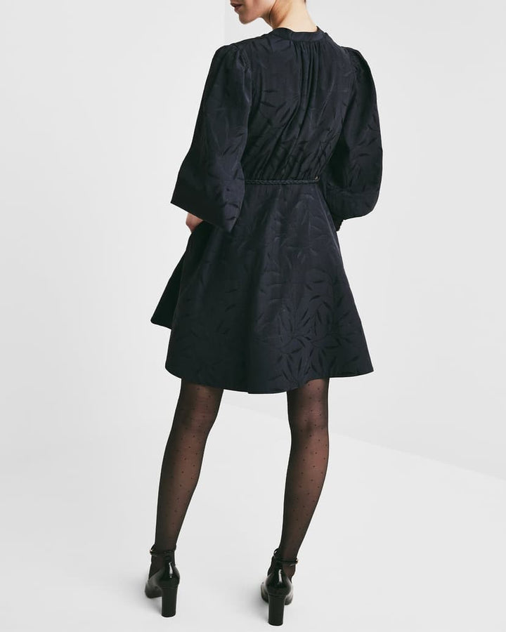 JACQUARD MINI DRESS  Antracite