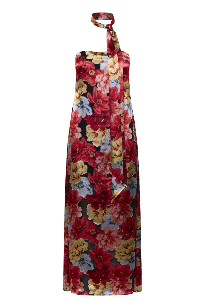 Sigrida P Silk Dress  Dessert Flower Multi
