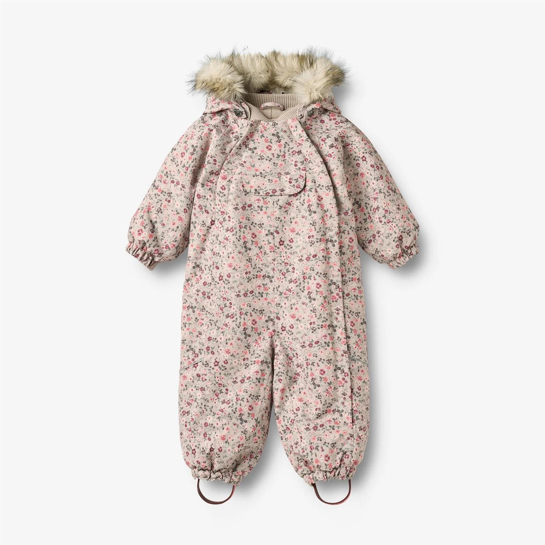 Snowsuit Nickie  Grey Moon Flowers