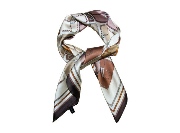 Skjerf m/vesker 70*70  Beige