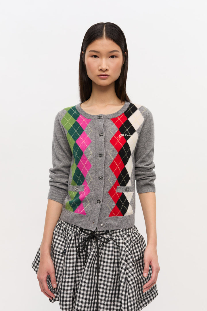 Cashmere Wool Mix Cardigan  Paloma Melange