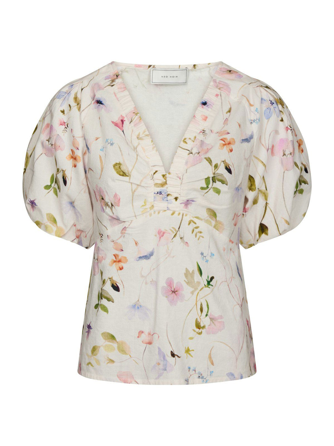 Irina Flower Blouse  Off White
