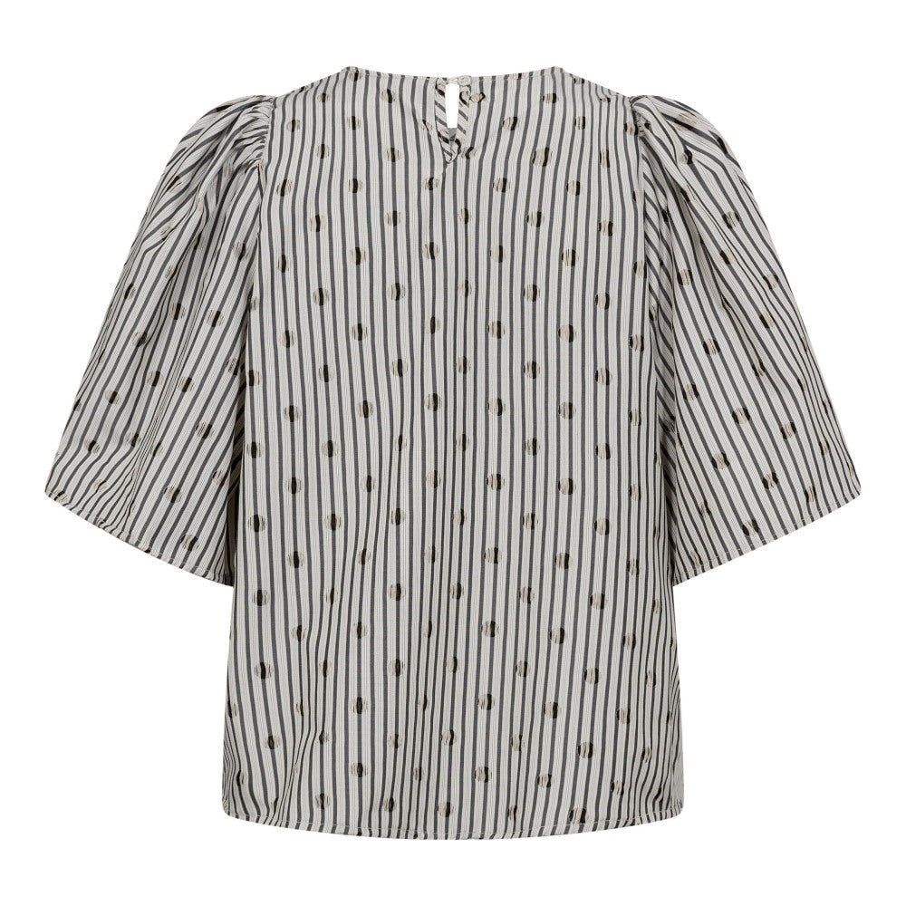 TrixieCC Dot Blouse  Light Grey