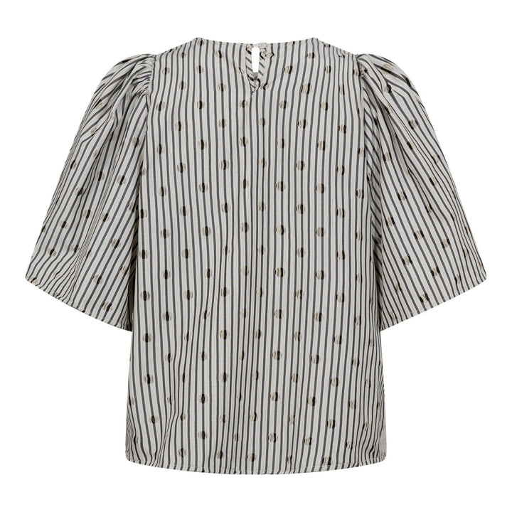 TrixieCC Dot Blouse  Light Grey