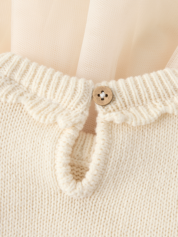 Sarina Ls Knit Body Dress Lil  Beige