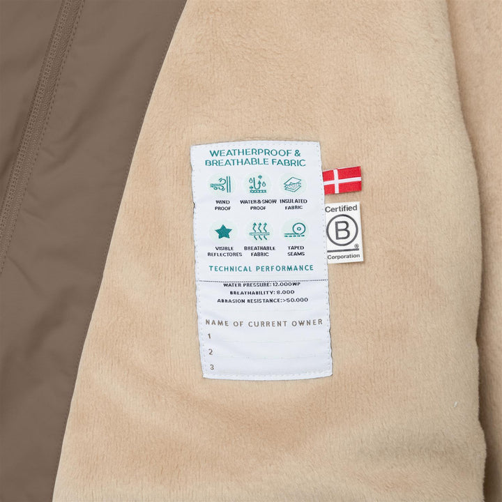 MATWANG fleece lined winter jacket  Morel Grey