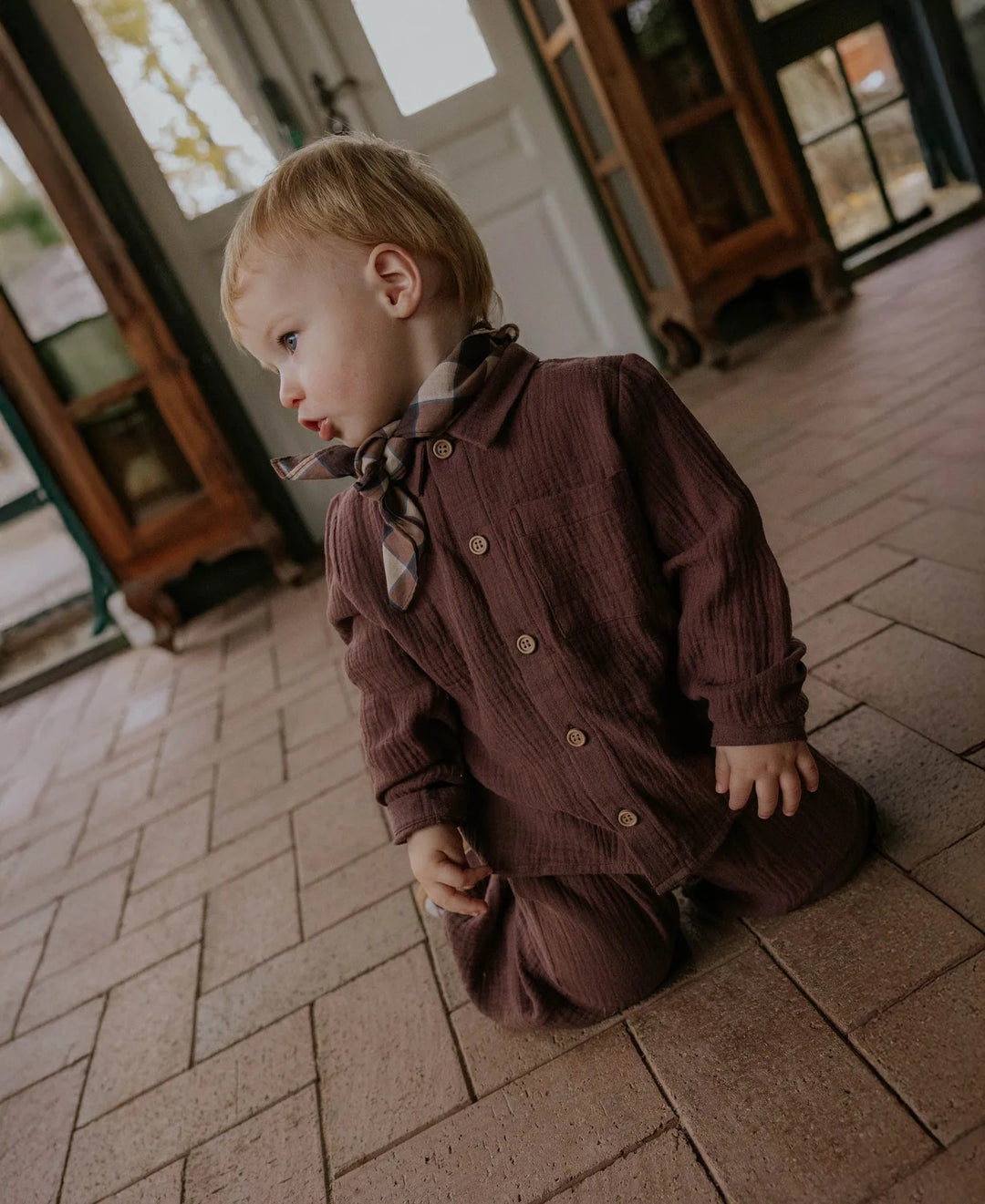 ELMO LS SHIRT  Coffee Bean