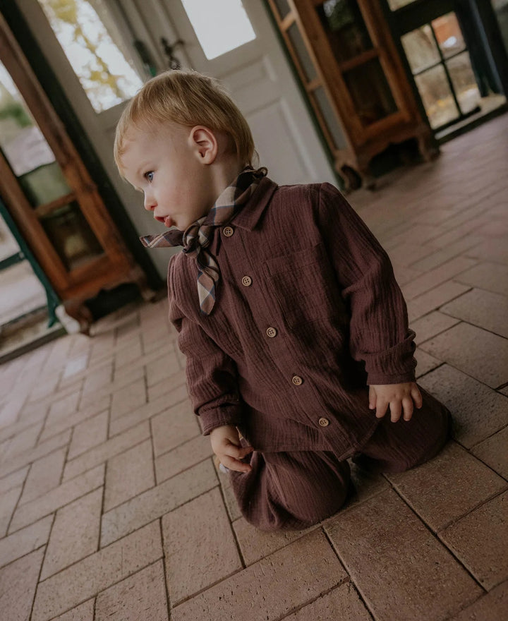 ELMO LS SHIRT  Coffee Bean