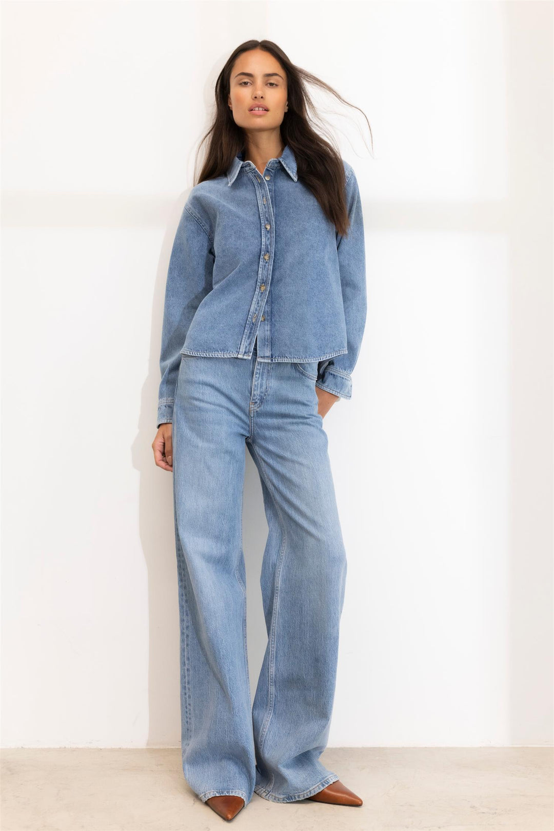 Francis Shirt  Mid Blue