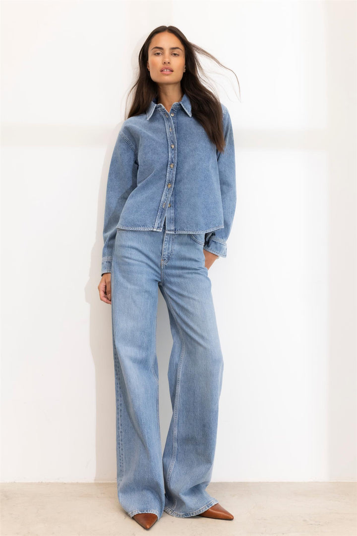Francis Shirt  Mid Blue
