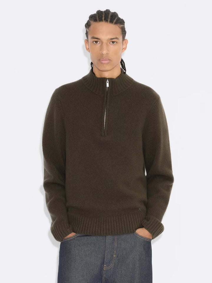 Andreas Half-Zip Sweater  Dk. Green