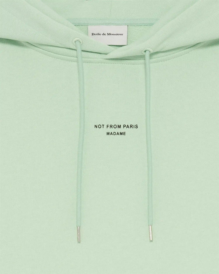 Le Hoodie Slogan Classique  Light Green