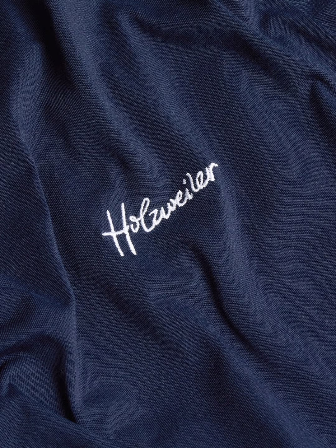 Tucker Embroidery Tee  Navy