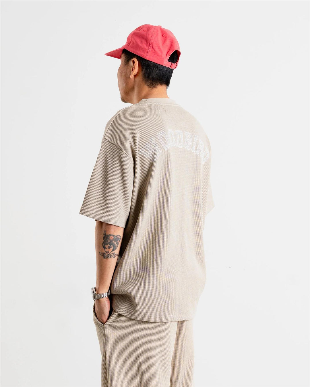 WBBaine Waffel Tee  Taupe Brown