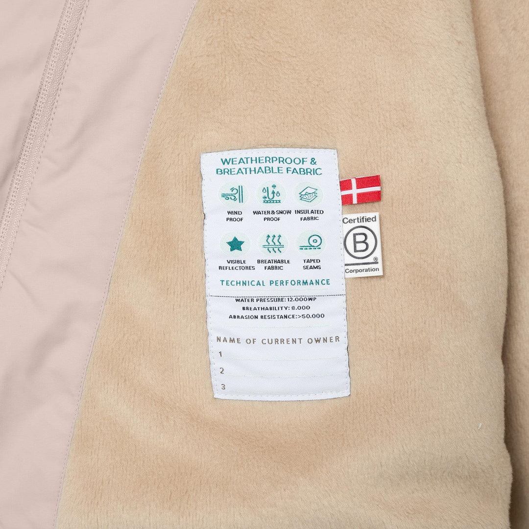 MATWANG fleece lined winter jacket  Cloudy Rose
