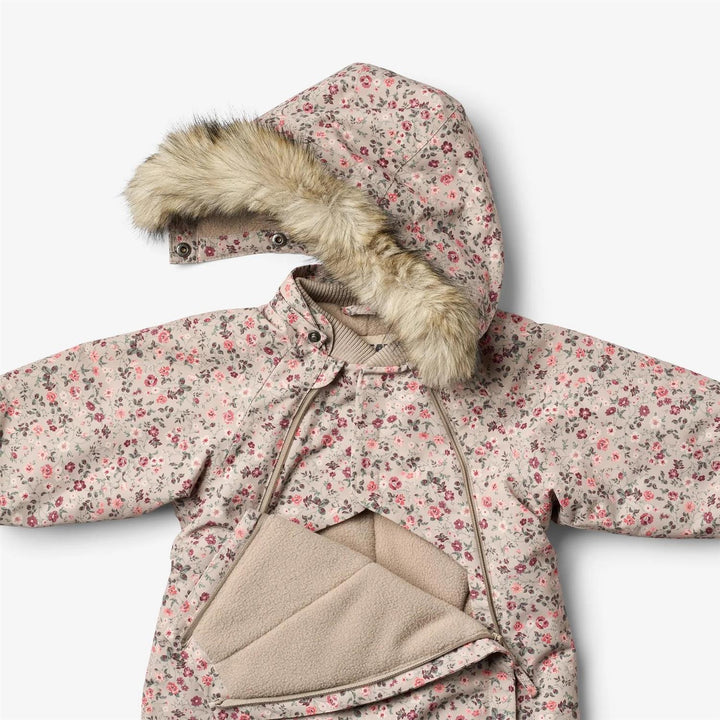 Snowsuit Nickie  Grey Moon Flowers