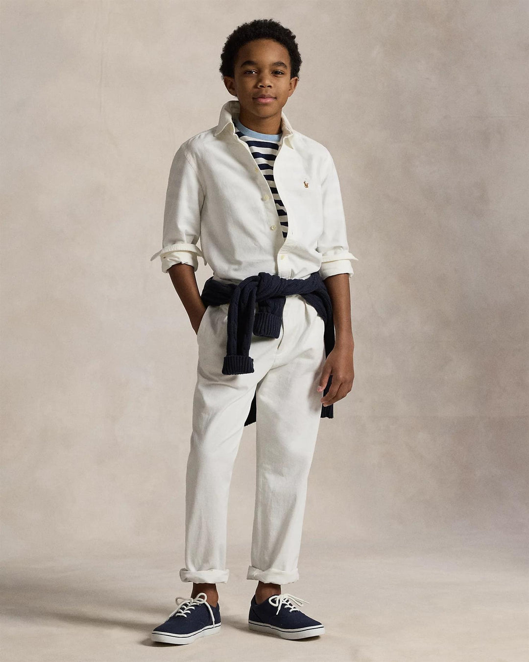 LS BD-TOPS-SHIRT  Hvit